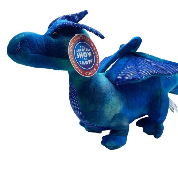 Vtg Ringling Bros Barnum & Bailey Circus Dragon Stuffed Animal Plush Toy 16” NEW - Picture 12 of 12